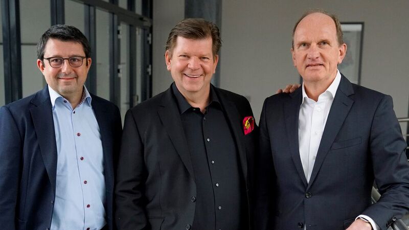 Die neue Geschäftsführung von Ibeo (v.l.n.r.): Christophe Minster, Ulrich Lages und Stefan Gros. (Ibeo)
