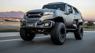 Nach dem spektakulären Sportwagen namens Beast präsentiert der amerikanische Autmobilhersteller Rezvani nun den Tank. (Rezvani)