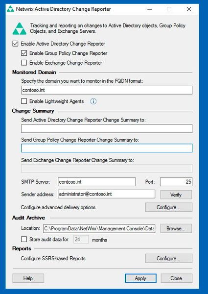 Durch die Installation von „Netwrix Active Directory Change Reporter“ lassen sich Leistungsprobleme bei der Umsetzung von Gruppenrichtlinien schneller entdecken, weil neue Einstellungen überwacht und per E-Mail an Administratoren versendet werden. (Th. Joos)