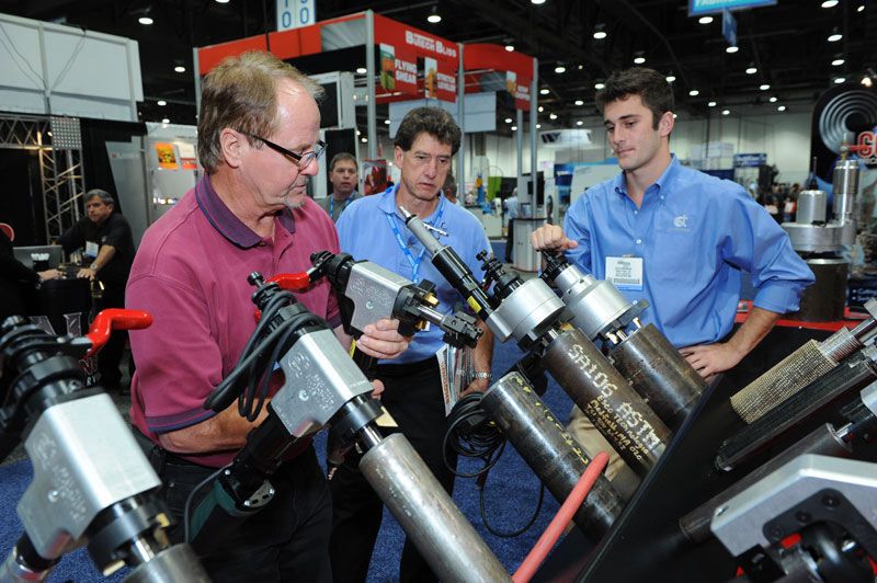 The Fabtech Fair in Las Vegas is also important for the industry. (Fabtech/Jann Hendry)