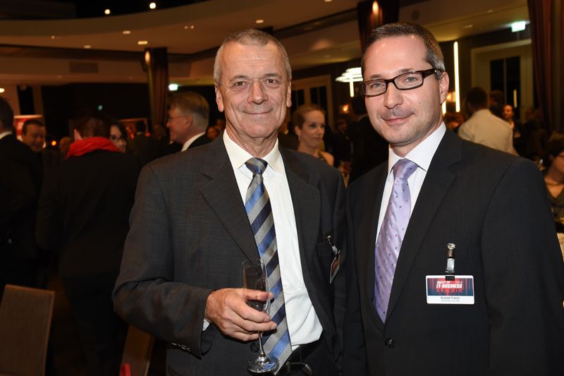 (l.) Sigfried Lemke, Printec, und Roland Franze, Parallels (Bild: IT-BUSINESS / Hannes Magerstädt )