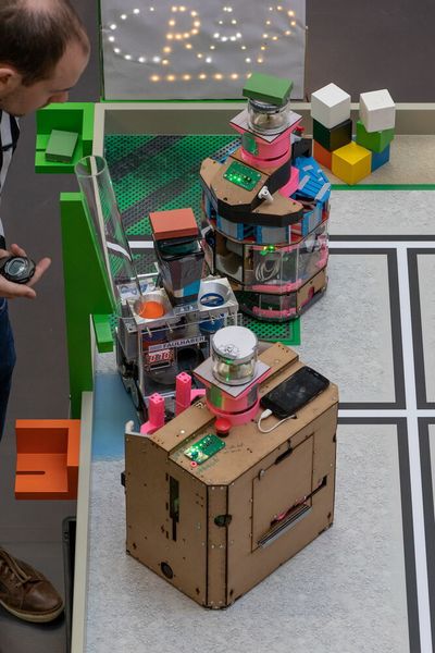 SwissEurobotOpen, la 21e Coupe Suisse de Robotique s'est tenue à Yverdon-les-Bains les 13 et 14 avril 2018.        (Steve Plattner)