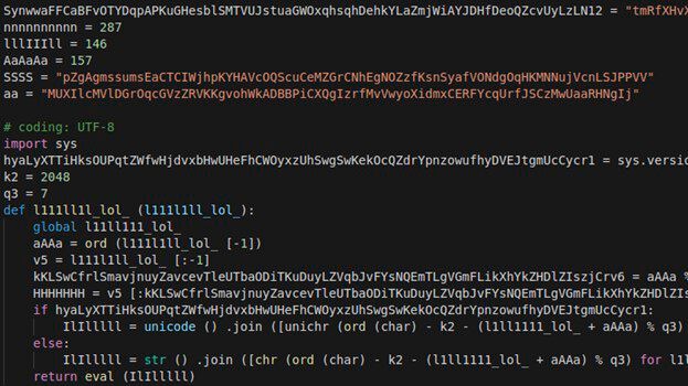 Ein Großteil des eingeschleusten Codes soll der Verwirrung dienen.