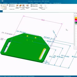 Mit der neuen automatischen Bemaßungsprüfung lässt sich der Zwangsbedingungsstatus von Features und Teilen schnell und einfach identifizieren und so die Erstellungsgeschwindigkeit erhöhen. Das Modell wird automatisch farbcodiert, um den Zwangsbedingungsstatus anzuzeigen. (Bild:  Siemens Digital Industries Software)