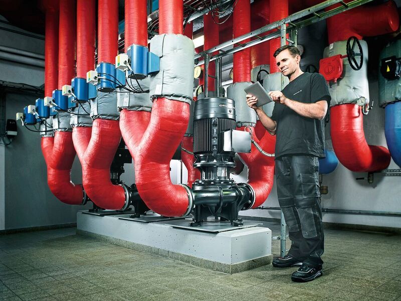 Die größeren Pumpenhersteller bieten bereits heute eine Pumpenbestandsprüfung oder ein detailliertes Audit an. (Grundfos)
