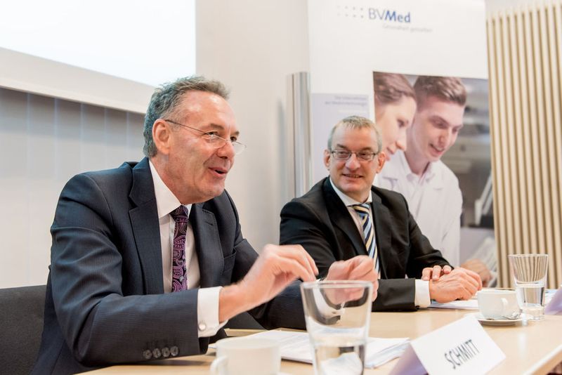 „Der Nachwuchs hat in der Medtech-Branche nach wie vor hervorragende Entwicklungsmöglichkeiten“, stellen Lugan und Schmitt unisono fest. (Bild: BVMed)