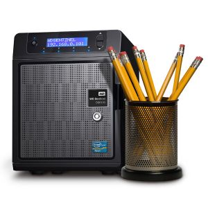 Das Modell WD Sentinel DS6100 stellt in der Maximalkonfiguration 16 Terabyte Speicherkapazität bereit.