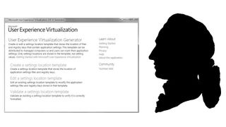 Damit Profile markant bleiben: User Experianece Virtualization (U-EV)von Microsoft (Der Schatttenriss von Goethe daneben ist um 1775 oder wenig später entstanden. Das Original aus schwarz hinterlegtem weißen Papier wird in der Stiftung Weimarer Klassik aufbewahrt.) (Bild: Joos/Wikipedia)