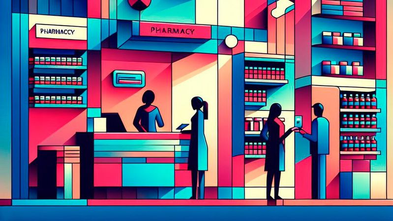 Zum Jahresende 2024 gab es der Apothekervereinigung ABDA zufolge 17.041 stationäre Apotheken – 530 weniger als ein Jahr zuvor.(©  Dall-E / KI-generiert)