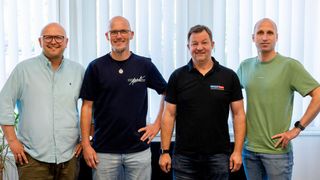 Die neuen Prokuristen gemeinsam mit der Office-Partner-Geschäftsführung: (v. l.) Hermann-Wilhelm Wantia, Sven Osterholt, Peter Pölling und Andre Buddendick (Bild: Office Partner)