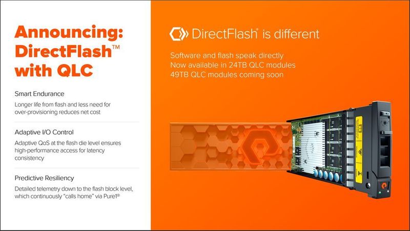 Die DirectFlash-Funktion für QLC-Flash macht den Performance-Unterschied zu bisherigen Flash-Memory-Systemen aus. (Pure Storage)