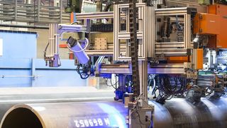 Über 1000 km Rohre dieser Art liefern die beiden Europipe-Tochtergesellschaften Berg Steel Pipe Corp. und Berg Spiral Pipe Corp. (Bild: Salzgitter)