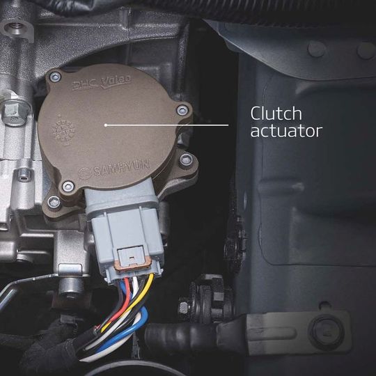 Der Aktuator von Valeo ist für das Bedienen der Kupplung zuständig.(Bild:  Kia)