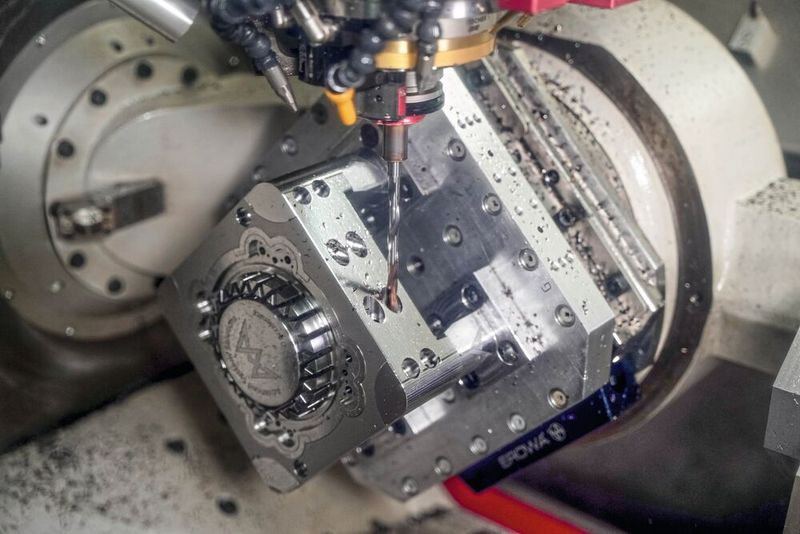 Hier zu sehen ist das Kühlungshartbohren. (Bild: Röders GmbH)