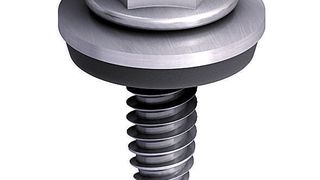 Effiziente Metall- und Blechverschraubung auf dem Dach: Mit der Spitzengeometrie sorgt die Ejofast Längsstoßschraube JF3 für eine schnelle, sichere und spanlose Verarbeitung. (Bild: Ejot)