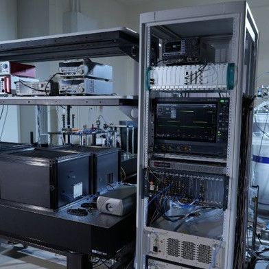 Der Prototyp des Diamant-Spin-Quantencomputers. (Bild: Fujitsu)