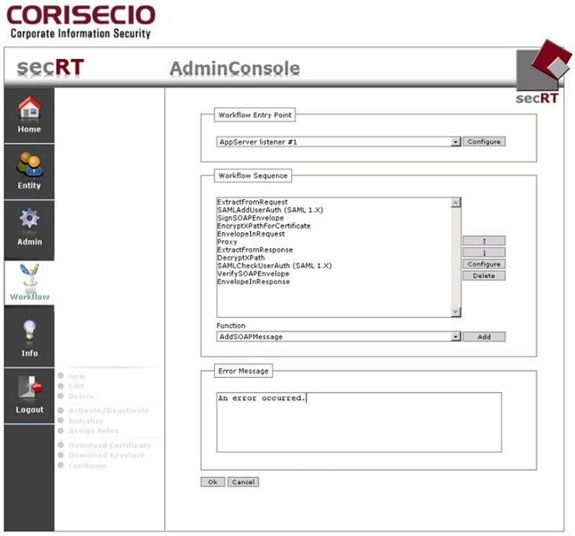 Das Corisecio Open SOA Security Gateway (SSF) 1.2 wurde zusammen mit dem BSI auf Basis von secRT entwickelt und hilft beim automatisierten Schutz von Web Services. (Archiv: Vogel Business Media)