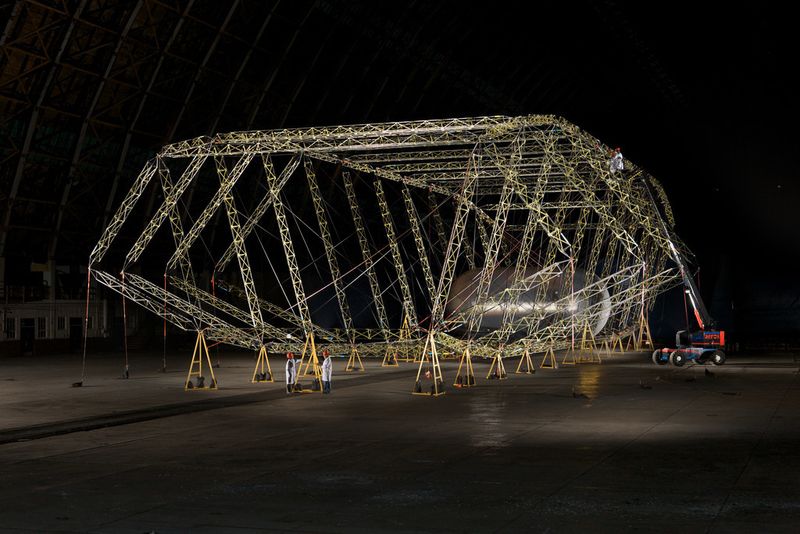 Das Innere des Luftschiffs - ein Starrgerippe. (Bild: Aeroscraft)