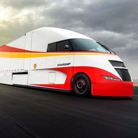 Ab Mai geht es für den Starship Truck auf Testtour quer durch die USA. (Bild:  Shell)