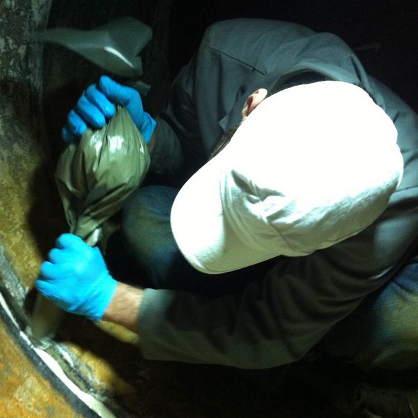 Werkstofftests am Grauguss-Rohrprüfstand (Bild: TU Wien)