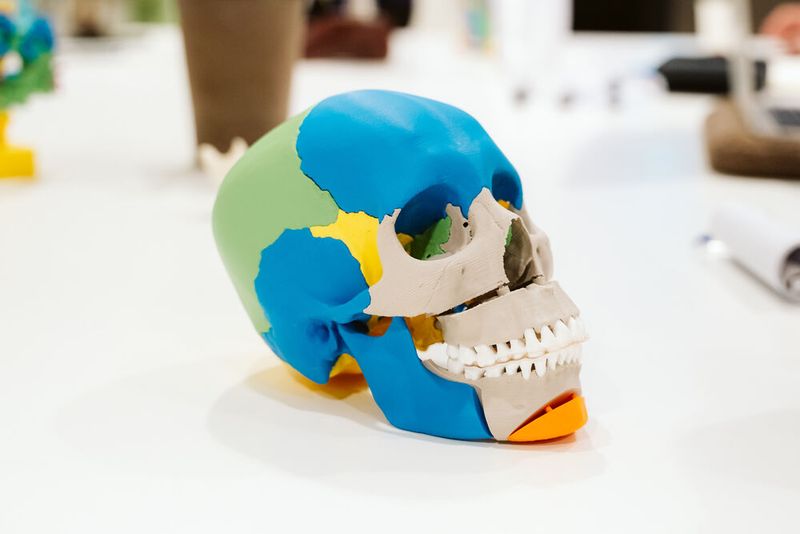 Modell für die Schädelchirurgie aus dem 3D-Lab des Radboud UMC Nimwegen. (Bild: Merel Tuk/Deltagoud)