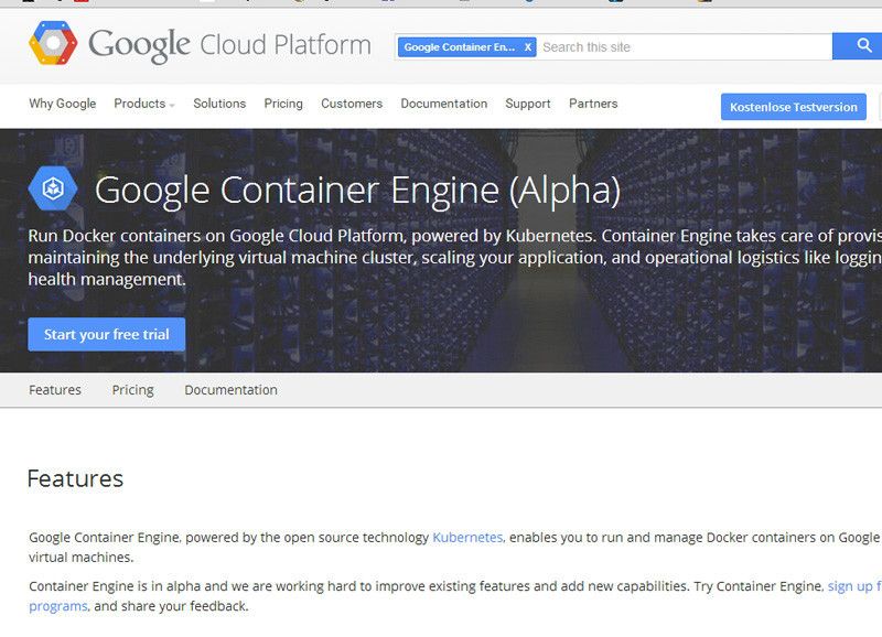 Auch Google setzt bei seiner Cloud-Plattform zukünftig auf Docker-Container. (Bild: T. Joos)