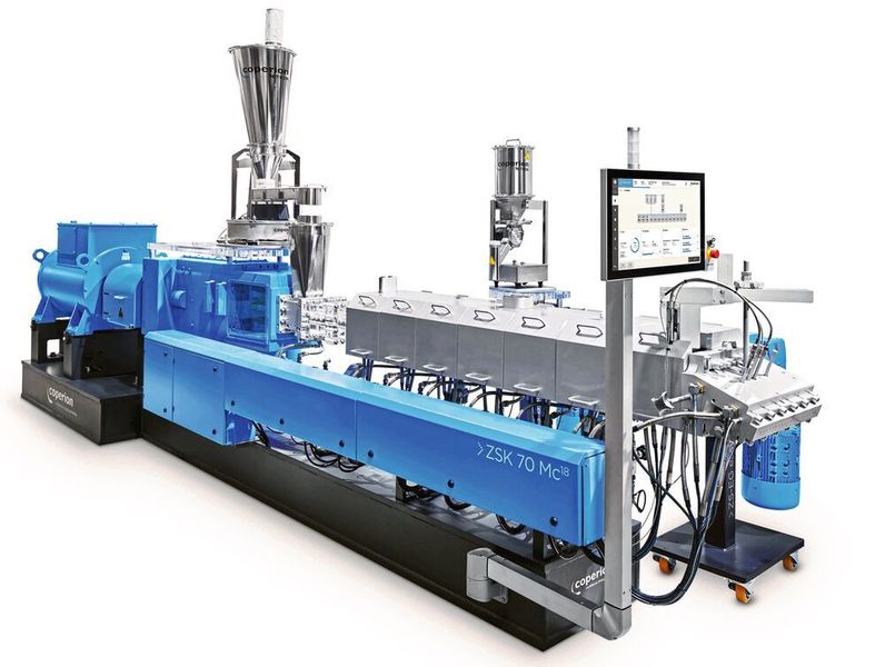 Die Extrusionstechnologie wurde extra für den Biowerkstoff entwickelt. (Coperion)
