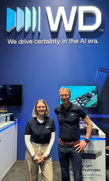 Herzlicher Empfang bei WD durch Franziska Huber und Uwe Kemmer (Bild: Vogel IT-Medien GmbH)