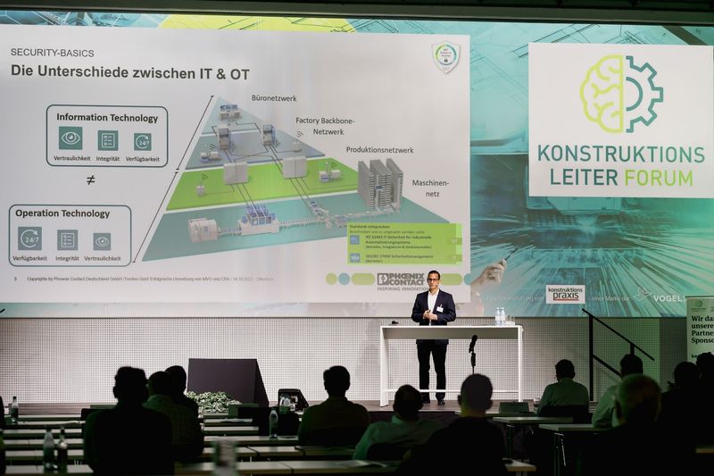 Auf dem Konstruktionsleiter-Forum SPOTLIGHT am 28. Oktober 2026 im Vogel Convention Center Würzburg erfahren die Teilnehmer, wie Unternehmen ihre Entwicklungsabteilungen und Prozesse zukunftssicher aufstellen.(Bild:  VCG / Stefan Bausewein)