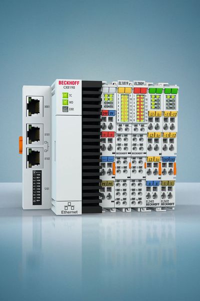 Die embedded Kleinsteuerungen CX8190 von Beckhoff  ist eine PC-basierte Steuerung im Buskoppler-Format für Twincat 3. (Beckhoff Automation)