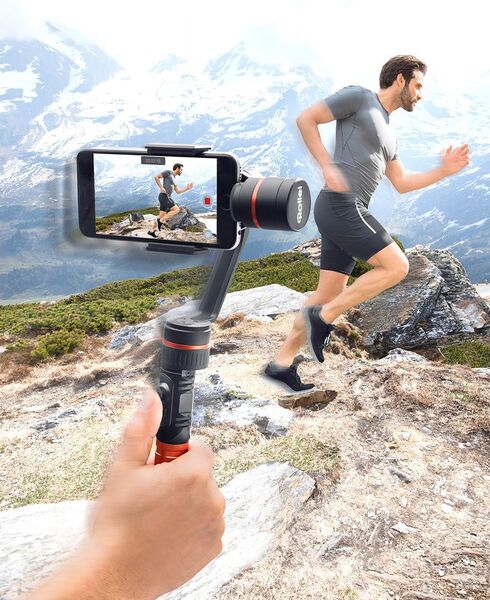 Finally: wobble-free smartphone videos - filmed by hand. With Rollei's professional 3-axis gimbal it's easier than ever. Cost: 235 euros. (Pro-Idee GmbH & Co KG)