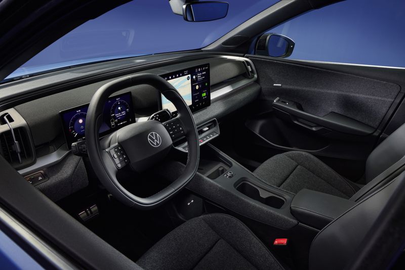 The interior appears tidy. (Source: Volkswagen)