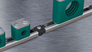 Stauff liefert neben Rohr-, Schlauch- und Kabelschellen auch sämtliche erforderlichen Komponenten zur Befestigung von Standard-C-Profilschienen per Schweißbolzen sowie das erforderliche Montagezubehör aus einer Hand. (Stauff)