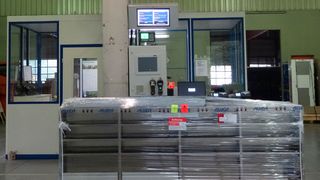 AKL-tec aus Alsdorf produziert Systeme zur Vermessung und Erfassung von logistischen Objekten wie diese übergroße Stückgutsendung auf einer Spezialpalette. (AKL-tec)