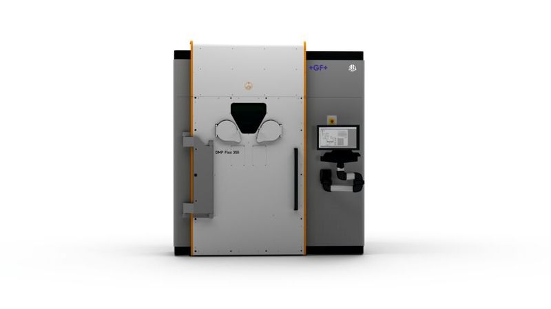 Ein DMP Flex 350 Drucker mit Vakuumkammer, der die Verwendung unterschiedlicher Werkstoffe ermöglicht.  (GF Machining Solutions)