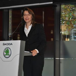 Die Geschäftsführerin von Skoda Deutschland, Imelda Labbé, dankte den Händlern für ihr Engagement für die Marke Skoda.(Foto:  Joachim von Maltzan)