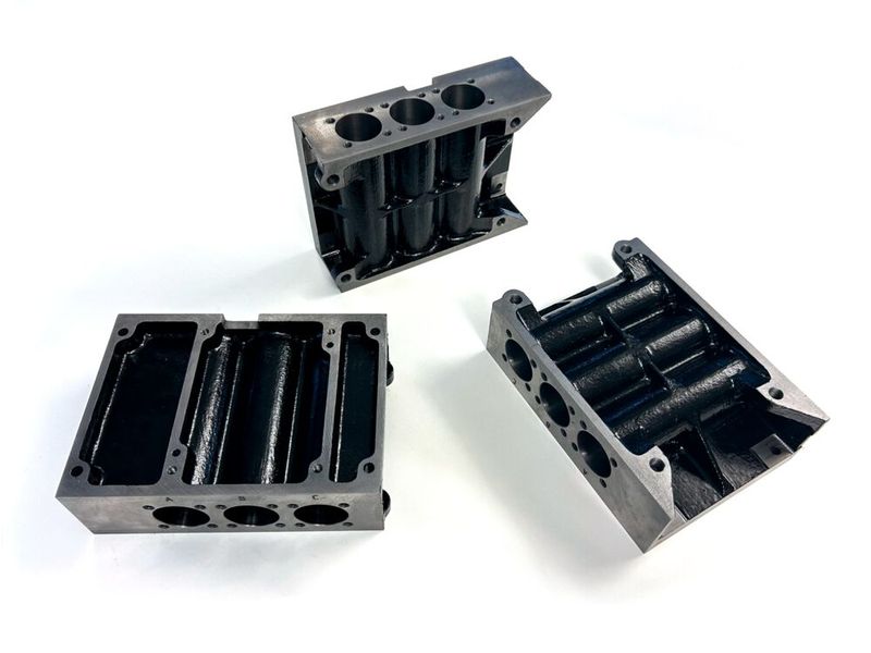 Intercoolers produced using 3D-printed casting moulds. (Source: Replique )