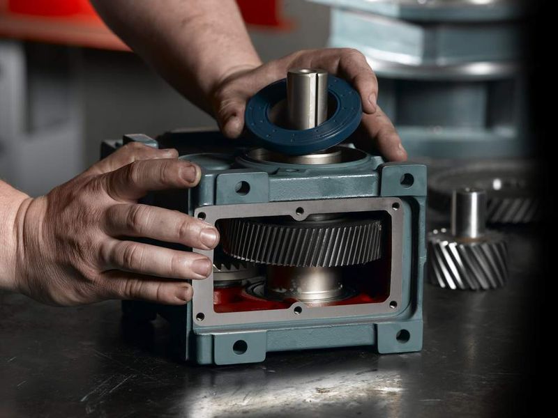 Die Montage eines Quantis-Getriebes. Bilder: Baldor (Archiv: Vogel Business Media)