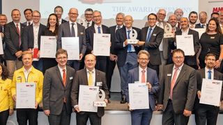 Der MM Award zur EMO Hannover wird bereits seit 2001 verliehen und zeichnet seitdem besondere Innovationen aus der Welt der Metallbearbeitung aus. (MICHAELHECK-FOTOGRAFIE.DE)