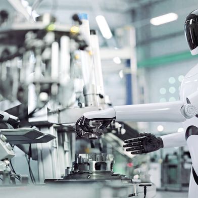Physical AI schafft die Grundlage für den flexiblen Einsatz humanoider Roboter bei unterschiedlichen Aufgaben in der industriellen Fertigung. (Bild: Schaeffler)