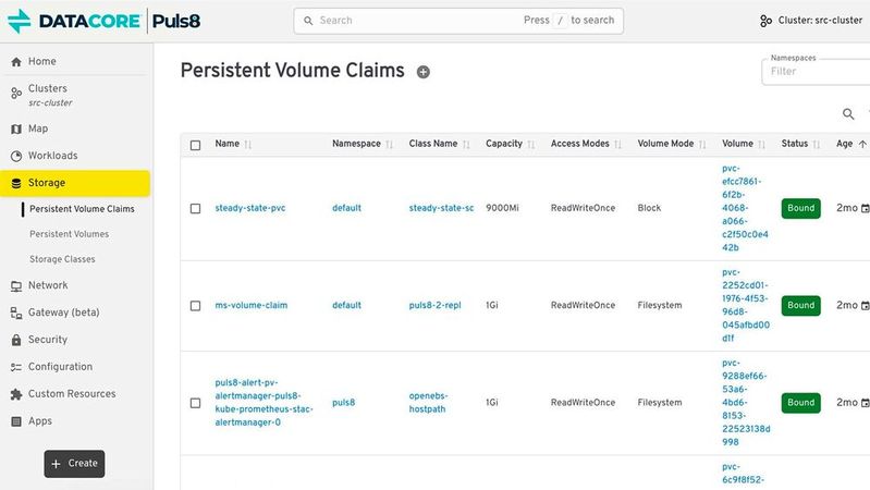 Puls8 richtet sich an Plattform- und DevOps-Teams, die Speicher ähnlich automatisiert verwalten wollen wie Kubernetes-Anwendungen selbst.(Bild:  DataCore)