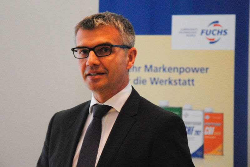 Fuchs-Vorstandsmitglied Ralph Rheinboldt blickt zufrieden auf die Entwicklung der vergangenen Monate zurück. (Baeuchle / »kfz-betrieb«)