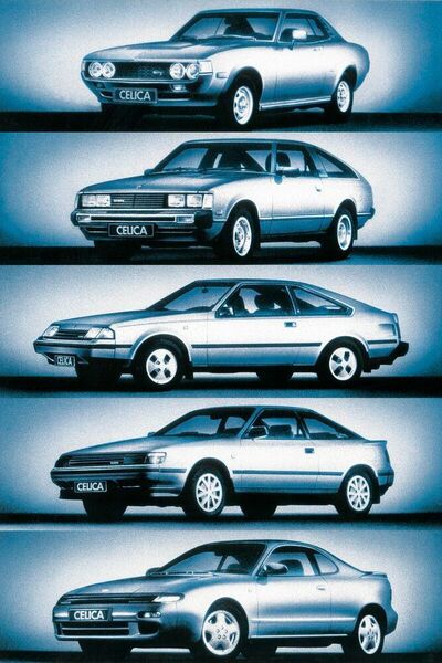 Von 1970 bis 2005 brachte Toyota ingesamt sieben Generationen seines Celica heraus. Mit mehr als 4,1 Millionen produzierten Exemplaren ist es das erfolgreichste asiatische Coupé. (Toyota)