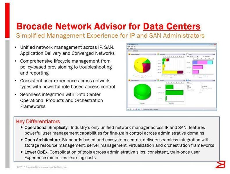 Eine einzige Management-Suite für sämtliche Netze, hat bedeutende Vorteile für Rechenzentren. Bild: Brocade (Archiv: Vogel Business Media)