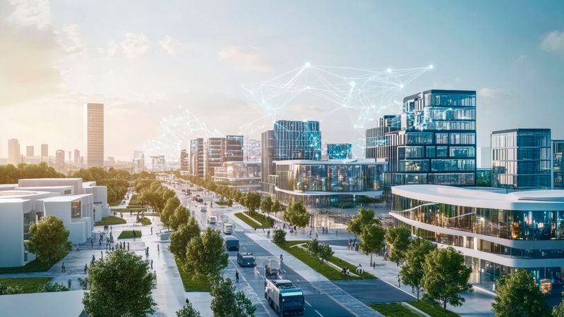 Das Positionspapier „Smarte Städte und Regionen strukturell und nachhaltig absichern“ wurde am 5. Oktober 2026 veröffentlicht.(Bild: ©  Anat art - stock.adobe.com / KI-generiert)