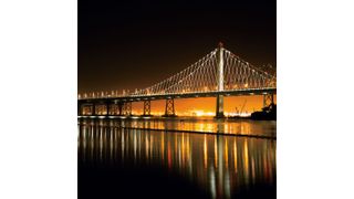 LED-Technologie von Cree im Einsatz am östlichen Brückenbogen: Die Oakland Bay Bridge in San Fransico wurde auf LEDs umgerüstet. (Cree)