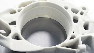 Diese verlorene Form für die Fertigung eines Aluminiumgussteils wurde per 3D-Druck hergestellt. (Bild: Altair)