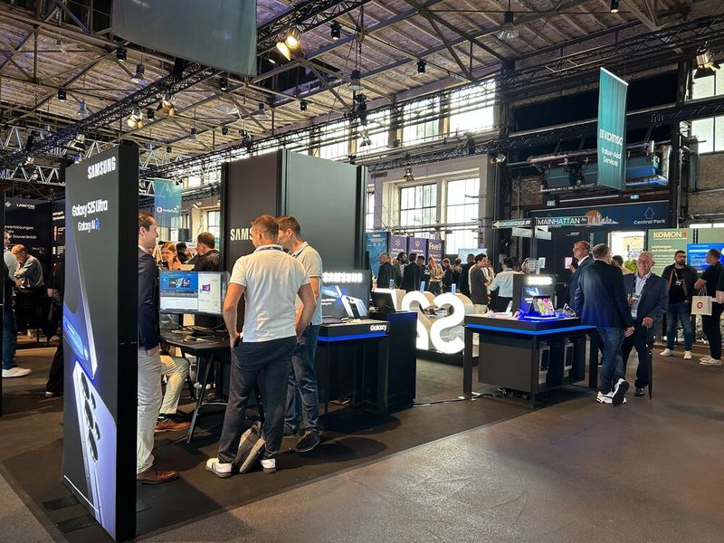 Mit einer großen Fläche war auch Samsung vertreten.  (Bild: Vogel IT-Medien)