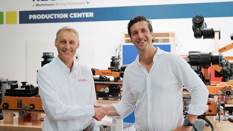 Matt Graves (Kalypso Digital Principal, Prozessindustrie) und Matthias Biegl (Managing Director, Taurob).(Bild:  Rockwell)