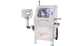 Just in time for the Grinding Hub, the latest Wimmer development, the FSA 383 fully automatic chamfering machine with new loading magazine for large series, will be presented. (Source: Wimmer)